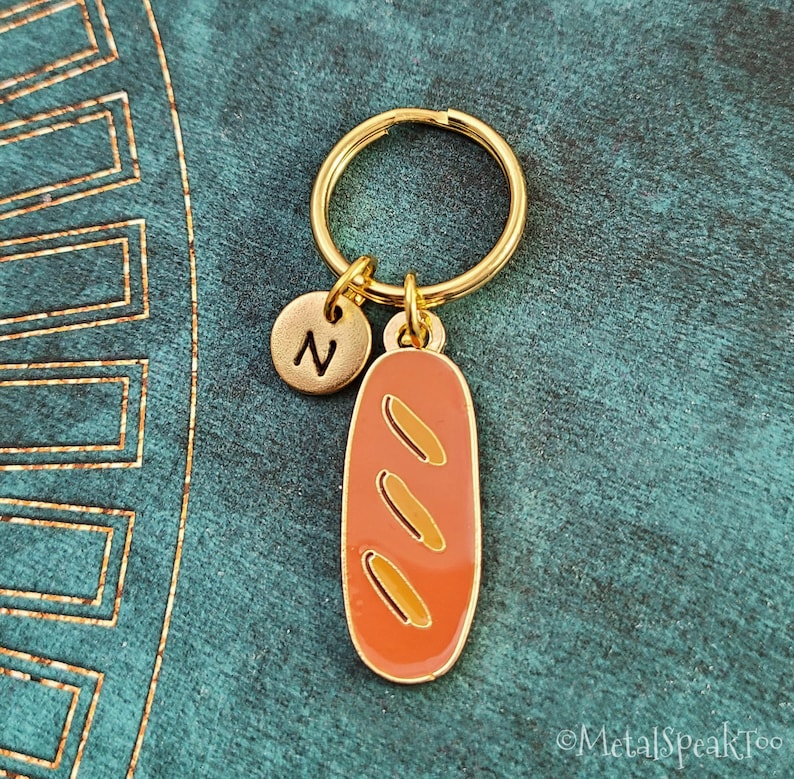 Bread Keychain SMALL Loaf of Bread Keyring Bread Gift Etsy
