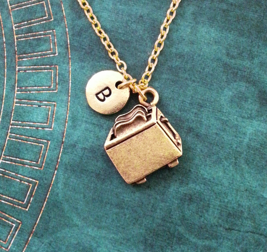 Toaster Keychain VERY SMALL Gold Toaster Keyring Toast Etsy