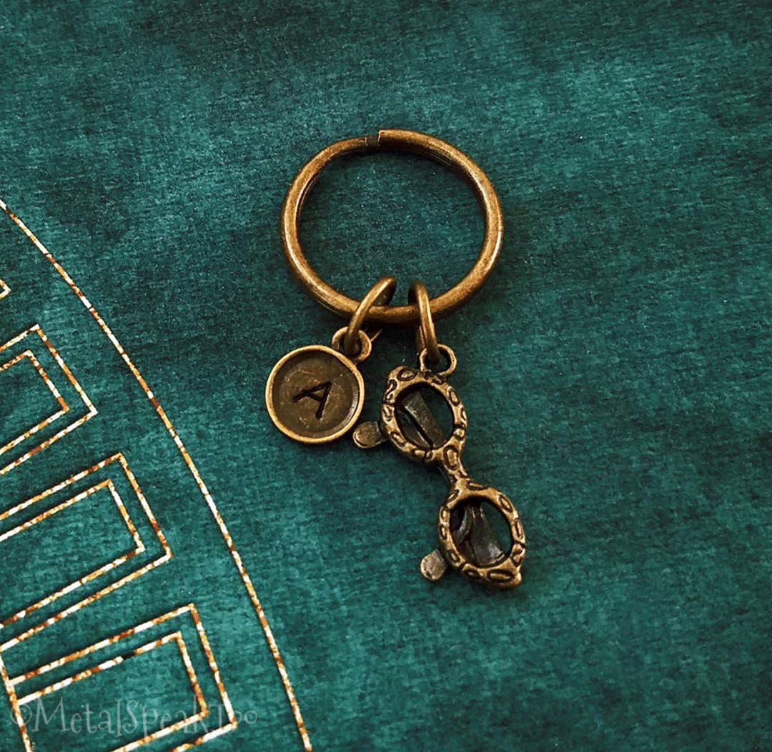 Eyeglasses Keychain VERY SMALL Glasses Keychain Eyeglass Keyring