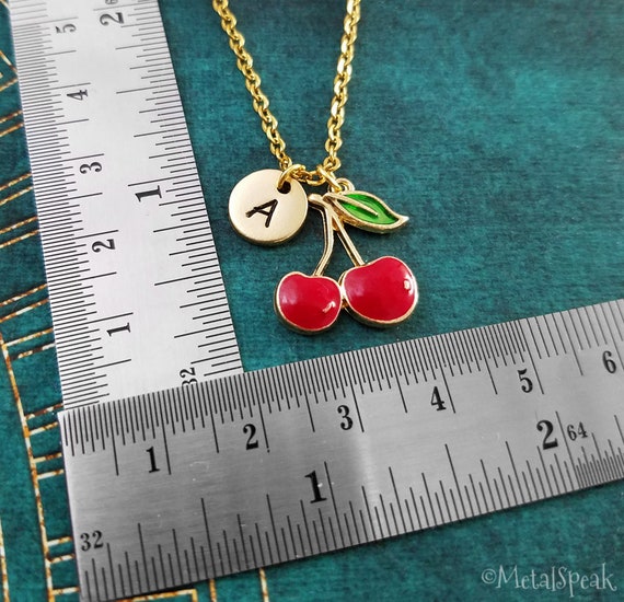 1pc Alloy Red Cherry Keychain Pendant,Temu