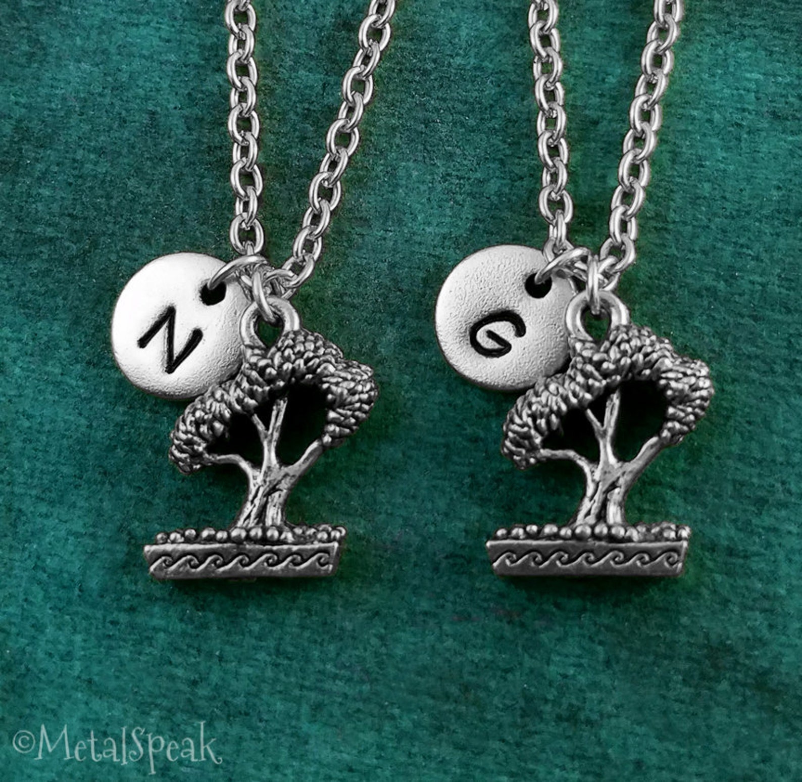 Bonsai Tree Keychain SET of 2 SMALL Bonsai Keychains Best Etsy