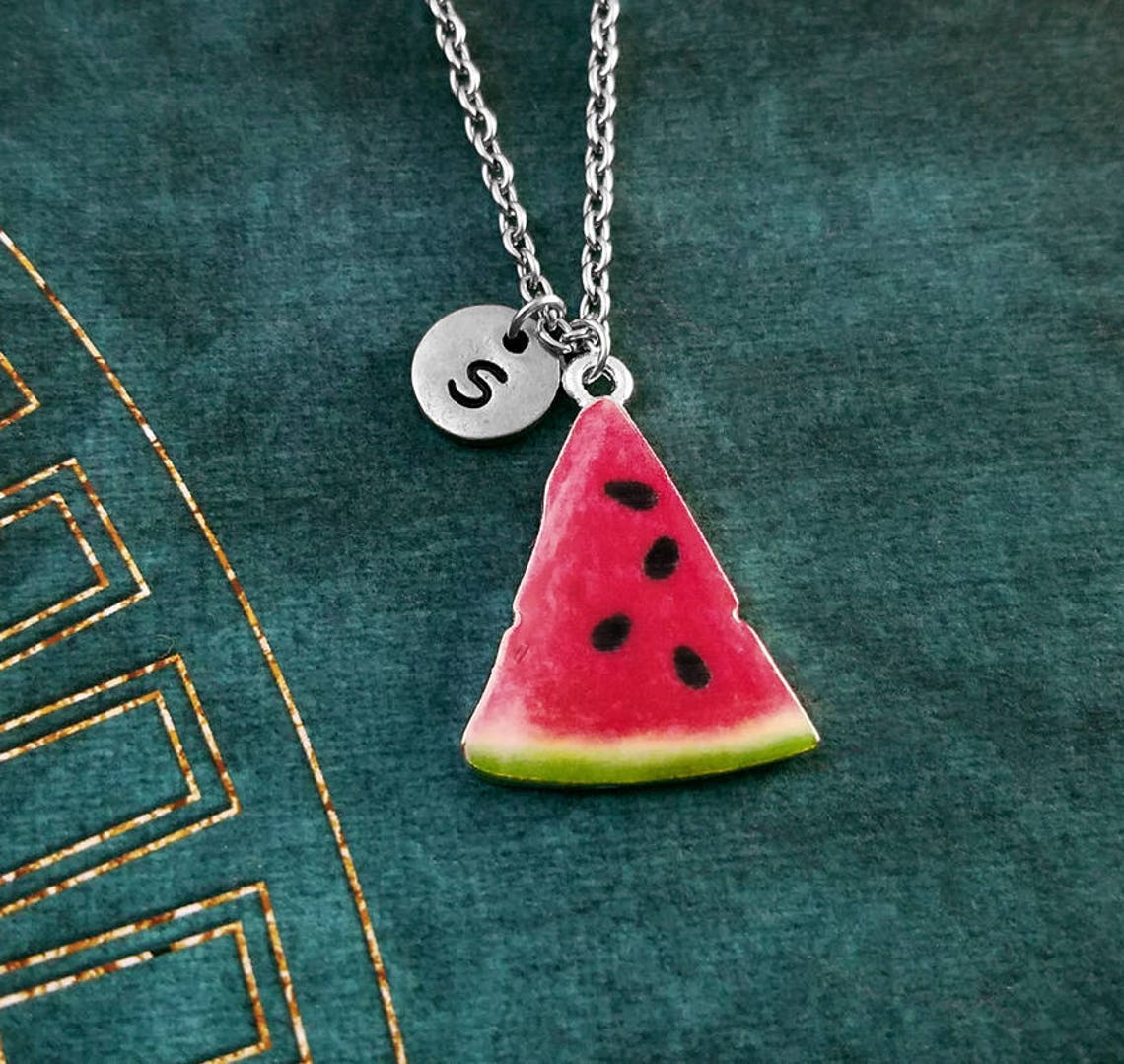 Watermelon Keychain SMALL Watermelon Keyring Red Watermelon | Etsy