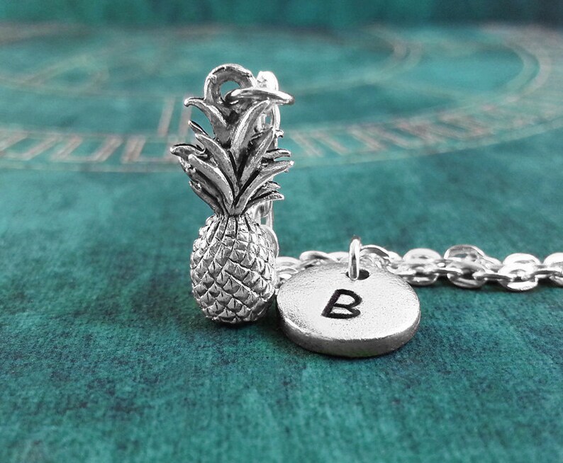 Pineapple Keychain VERY SMALL Pineapple Keyring Silver Etsy