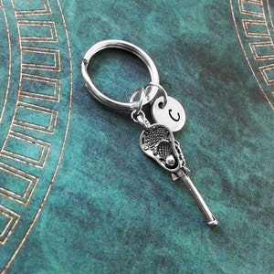 Lacrosse Keychain SMALL Lacrosse Keyring Personalized Keychain Lacrosse Keyring Lacrosse Gift Lacrosse Team Gift Lacrosse Stick Keychain