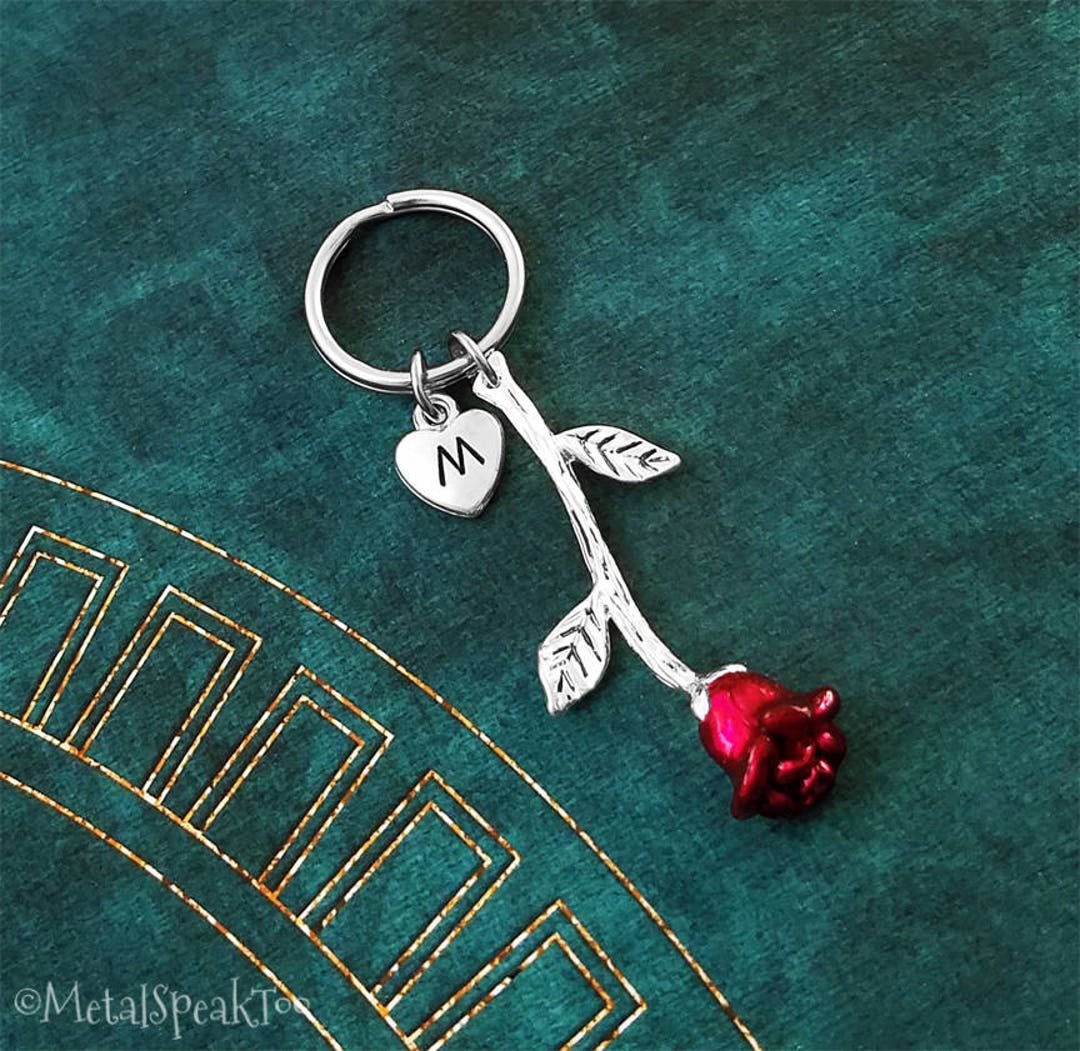 Porte-clés Roses Can Continent Charms, Mini Chain Ring, Chain