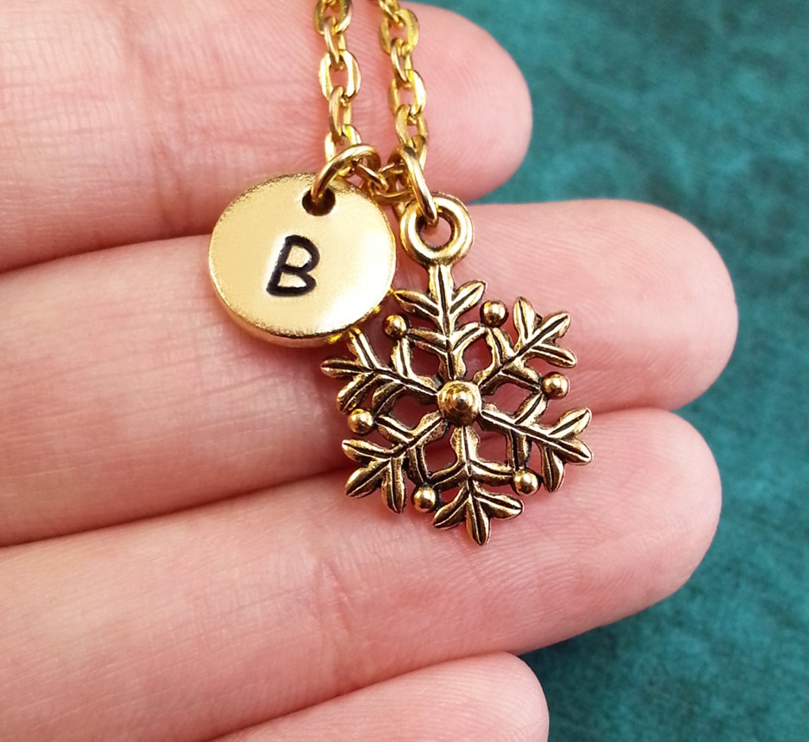 Snowflake Keychain Personalized Keychain Snowflake Keyring Etsy