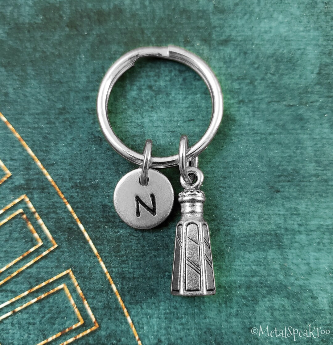Salt Keychain SMALL Salt Shaker Keyring Pepper Keychain Personalized