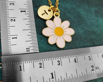 Daisy Keychain SMALL White Flower Keychain Flower Keyring