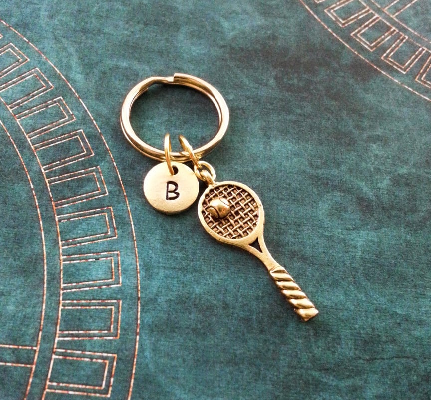 Tennis Racket Keychain SMALL Tennis Keychain Personalized Etsy