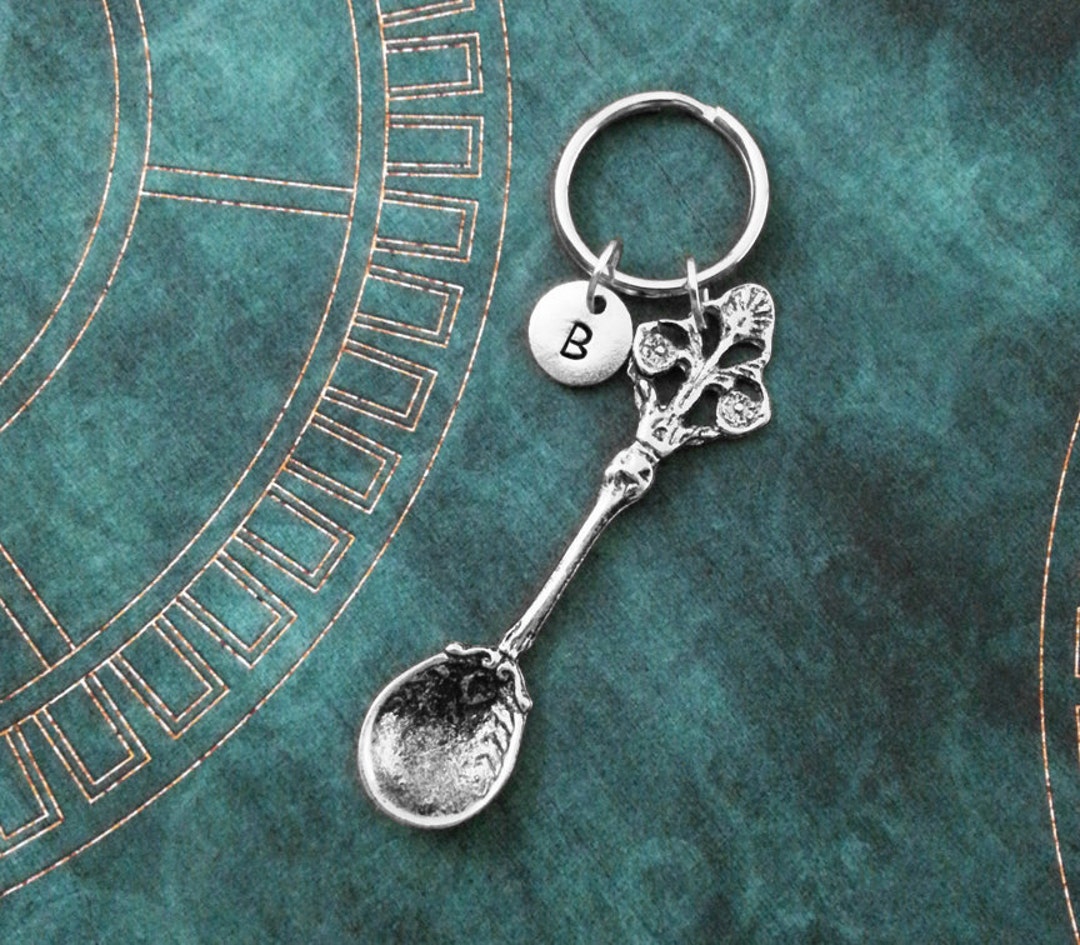 Spoon Keychain Vintage Spoon Keyring Antique Spoon Gift Personalized ...