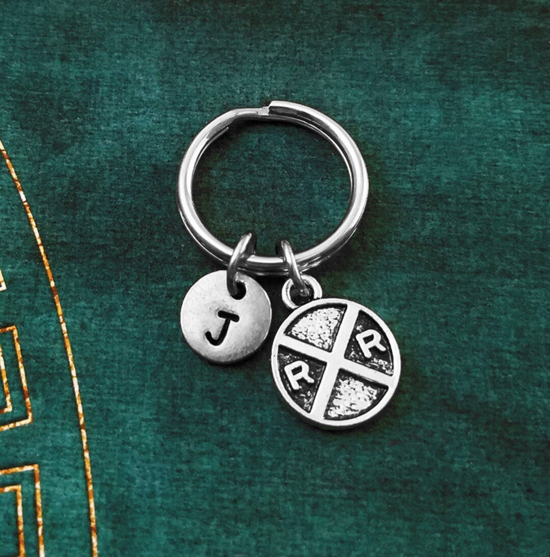Railroad Crossing Keychain VERY SMALL Railroad Crossing Sign Keyring ...