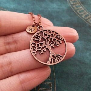 Tree of Life Keychain Tree Keyring Copper Keychain Initial Keychain ...