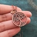 Tree of Life Keychain Tree Keyring Copper Keychain Initial Keychain ...