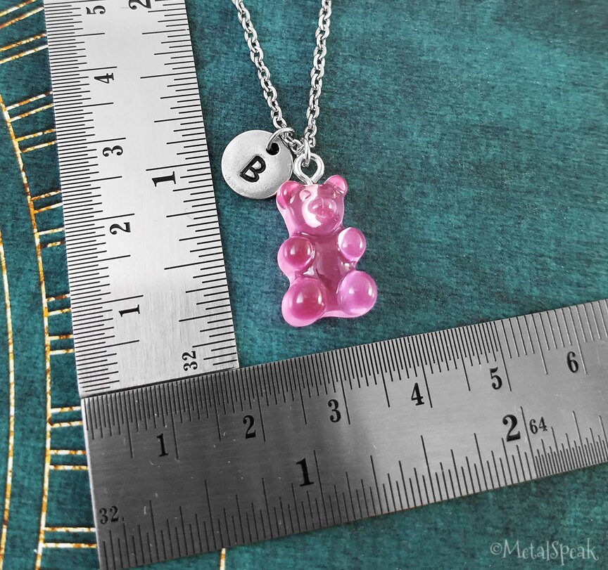 DIY Resin Keychain Gummy Bear Charms 32 Cute Gummy Candy Necklaces