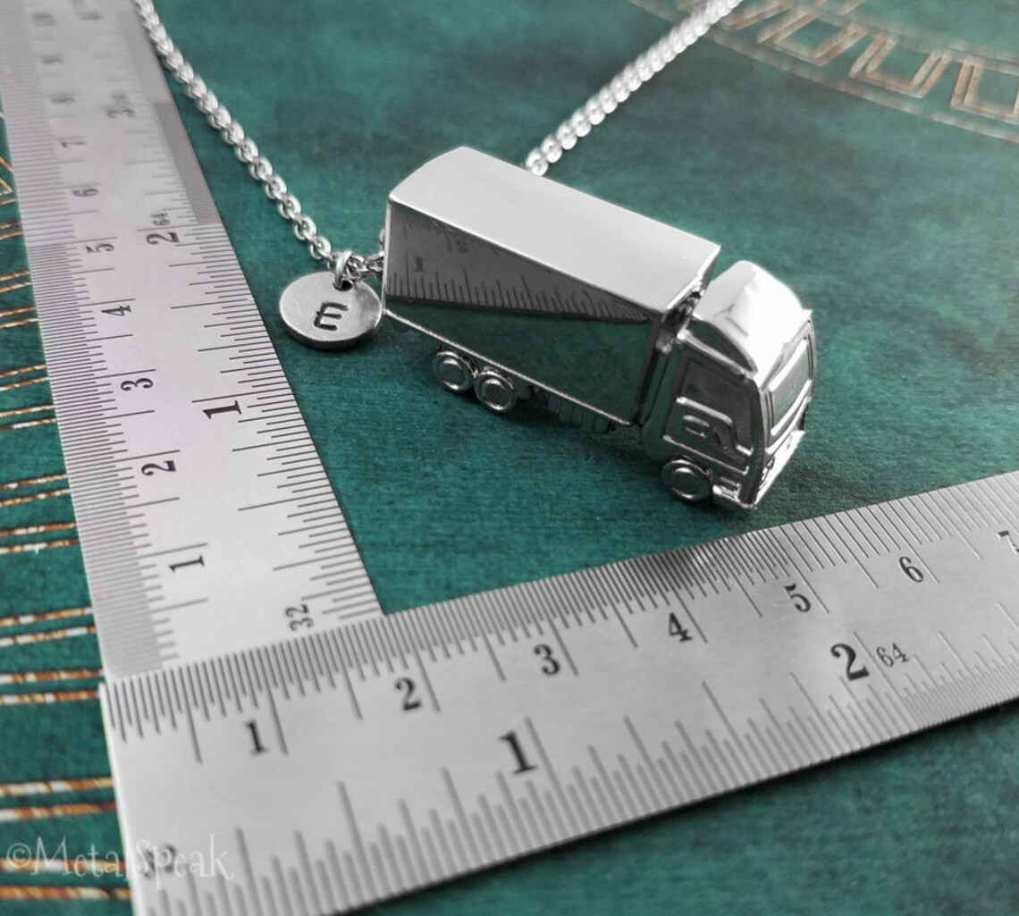 Personalised MAN Lorry Truck Keyring – Metal Key Fob In Box, Silver, UK Made