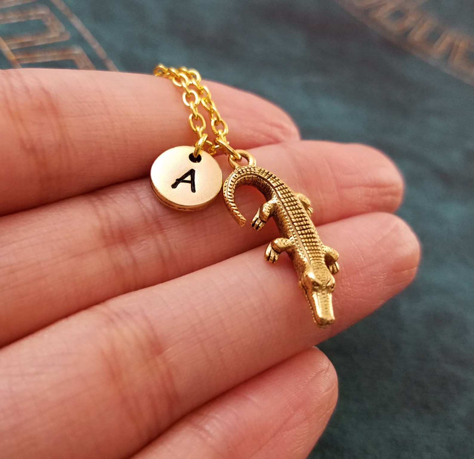 Alligator Keychain VERY SMALL Crocodile Keychain Personalized Etsy