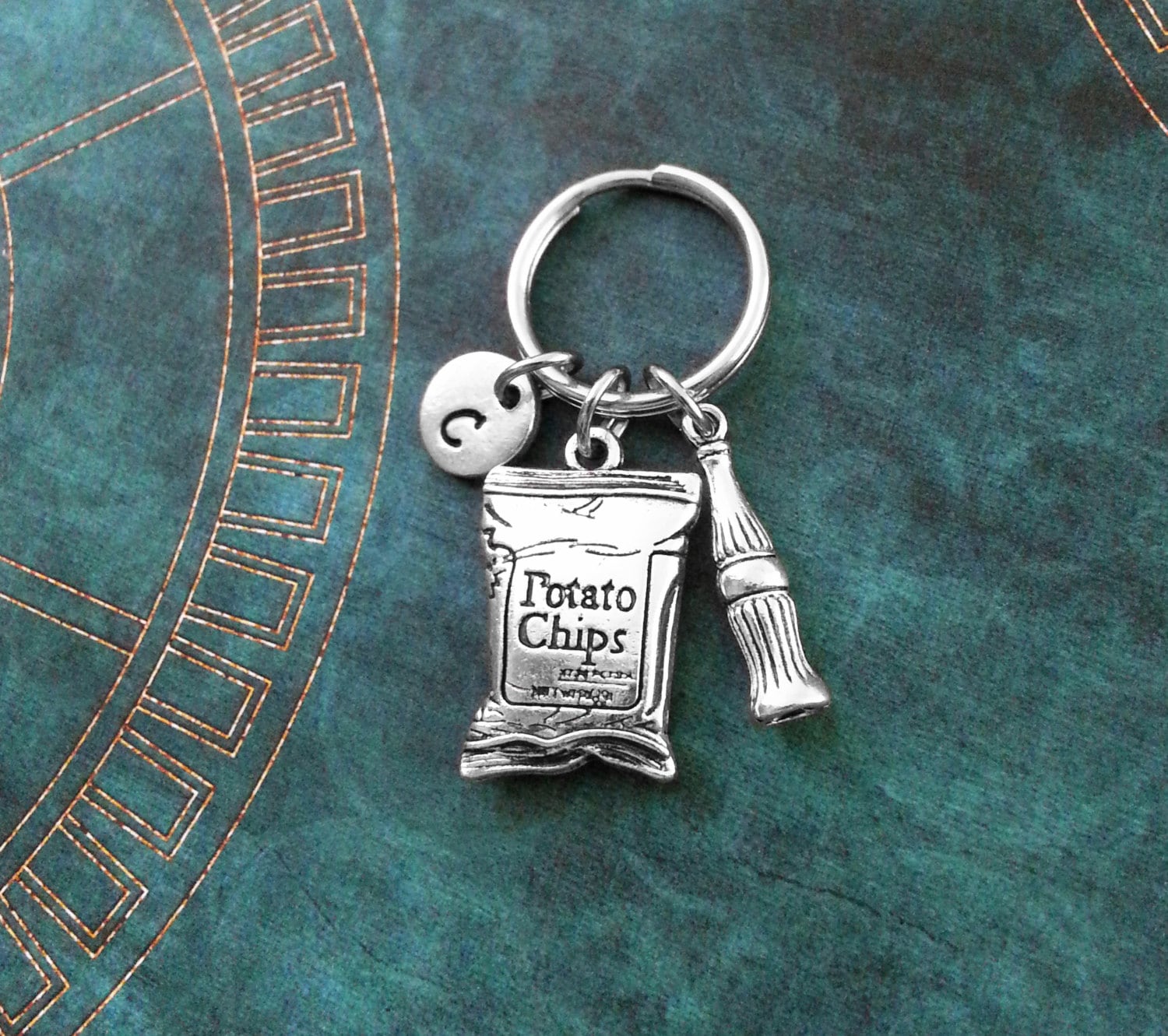 Potato Chips Keychain SMALL Bag of Potato Chips Keyring Etsy