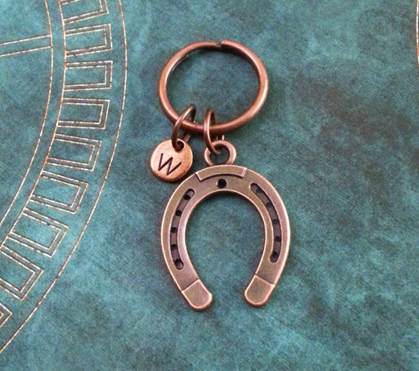 Portachiavi A Forma Di Ferro Di Cavallo Con Biglietto D'Auguri - Regalo Creativo E Portafortuna, Colore Argento