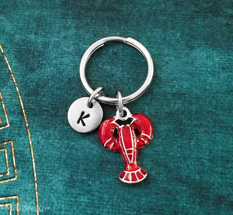 Lobster Keychain SMALL Lobster Charm Keychain Lobster Pendant Etsy