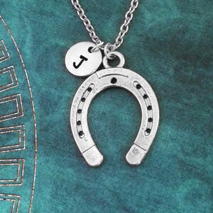 Horseshoe Keychain SMALL Horse Shoe Keychain Horseshoe Keyring Horse Keychain Lucky Keychain Horse Gift Charm Keychain Initial Keychain image 3