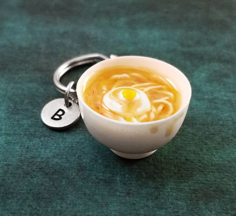 Ramen Keychain SMALL Bowl of Ramen Keyring Ramen Noodles Etsy