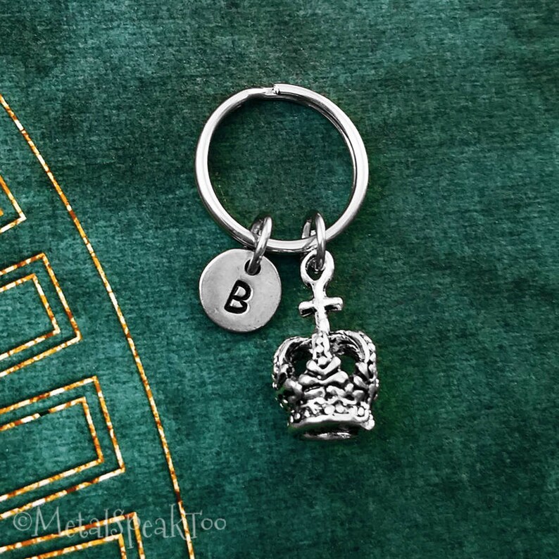Crown Keychain VERY SMALL Queen Keychain Crown Keyring Royalty Keychain ...