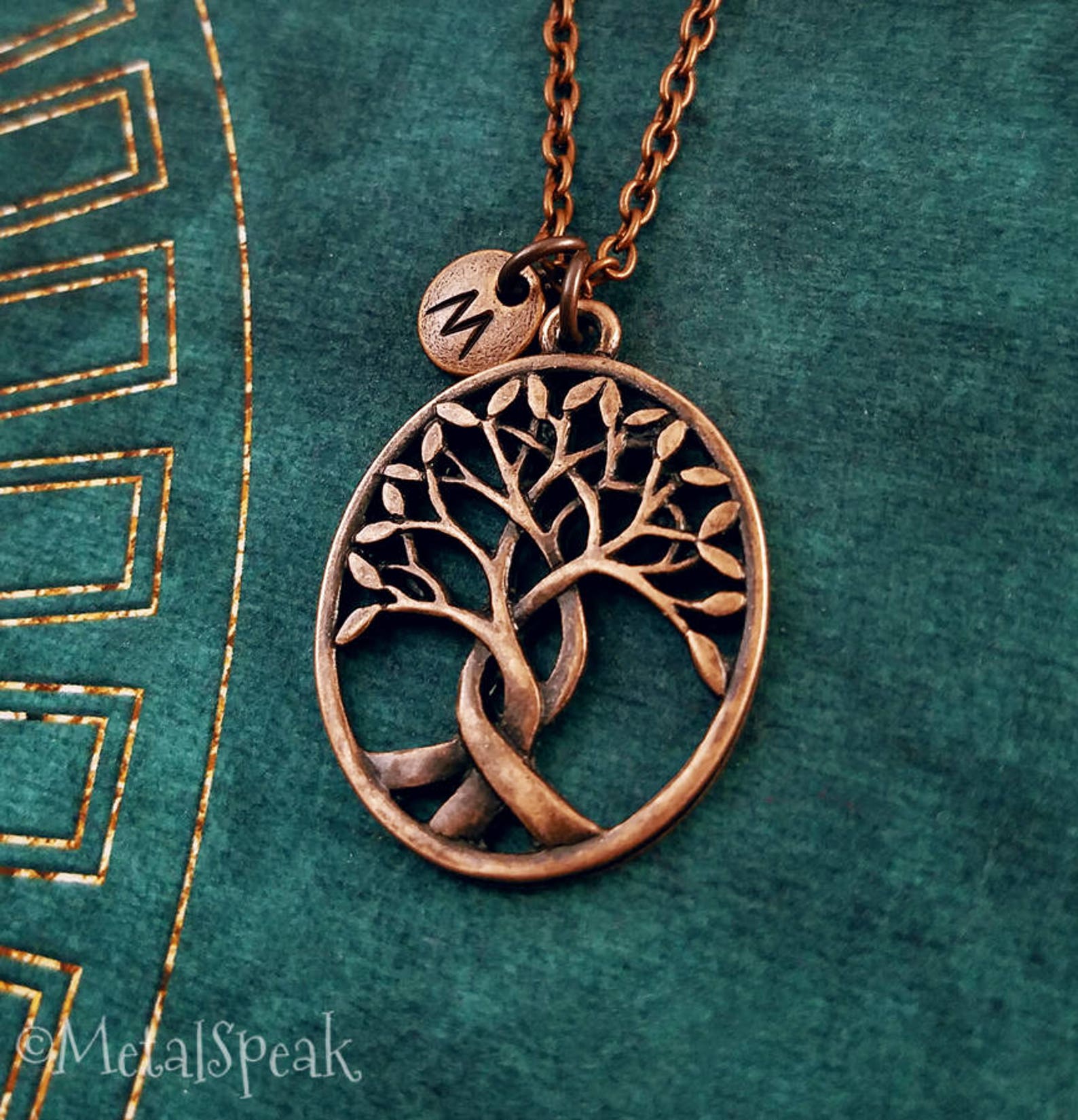 Tree of Life Keychain SMALL Copper Tree Keychain Family Tree Charm ...