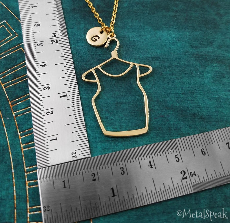 Clothes Hanger Keychain SMALL Shirt Keychain Fashion Gift Shirt Keyring Shirt Charm Keychain Pendant Keychain Personalized Initial Keychain image 2