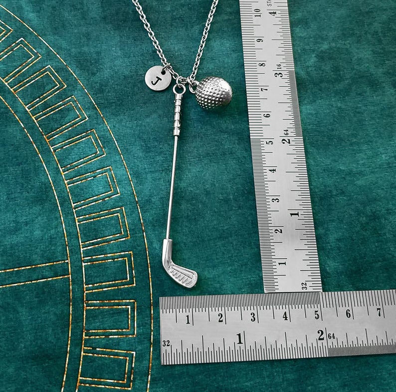 Golf Keychain LARGE Golf Club Keyring Golf Ball Golfing Gift Etsy