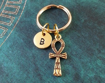 Cioaqpyirow Ankh Keychain,Egyptian Ankh,Egyptian Symbol,Power of Life Keychain,Egyptian Keychain,HO0E4
