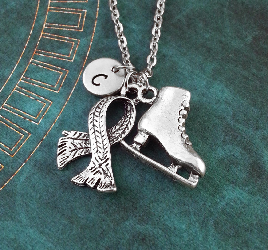 Ice Skate Keychain Personalized Keychain Ice Skate Keyring Etsy