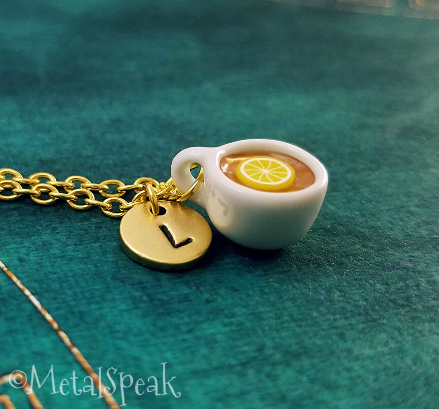 Tea Keychain VERY SMALL Teacup Keychain Tea With Lemon Tea Etsy UK