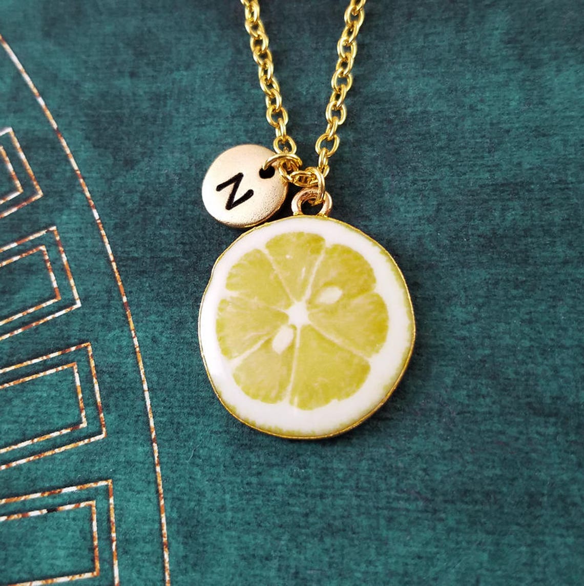 Lemon Keychain SMALL Lemon Keyring Food Keychain Lemon Slice Etsy