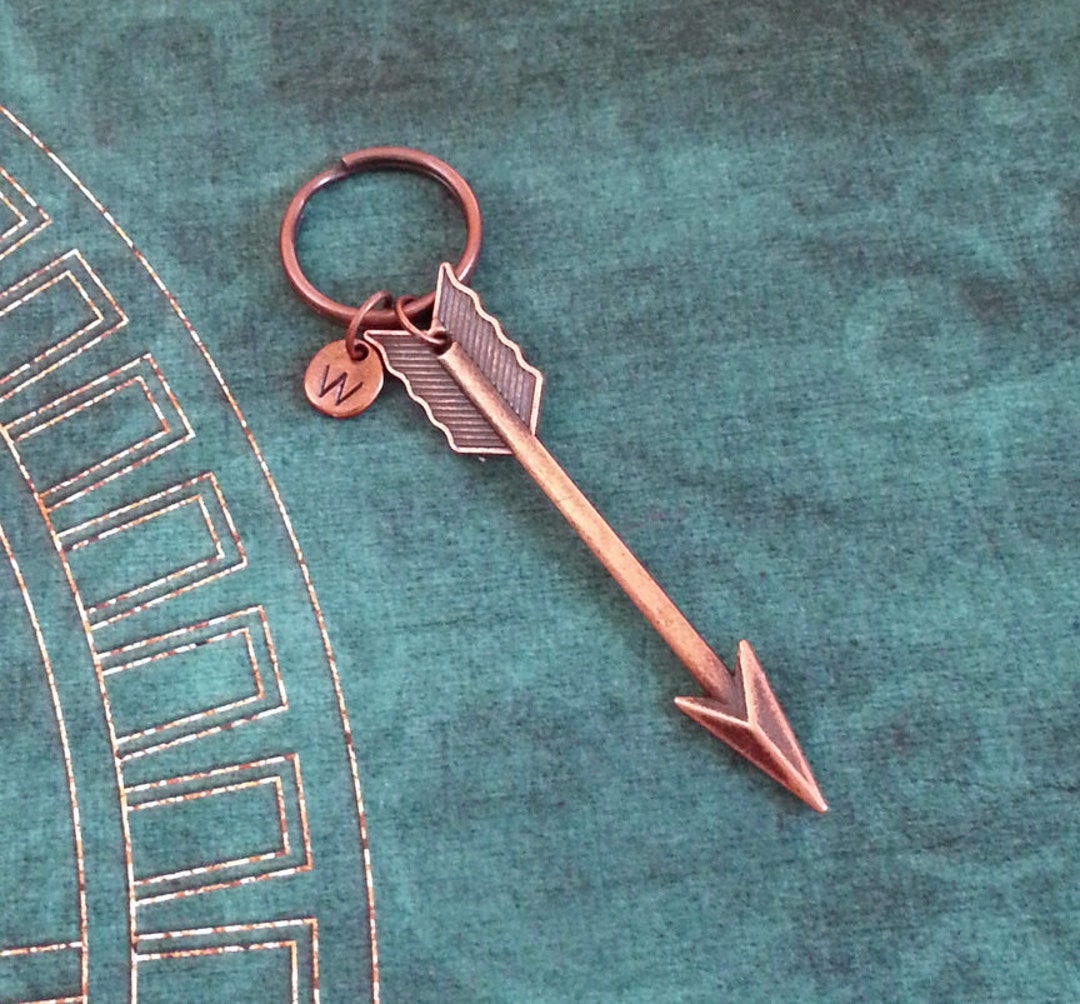 Arrow Keychain SMALL Copper Arrow Keyring Bohemian Keychain Girlfriend
