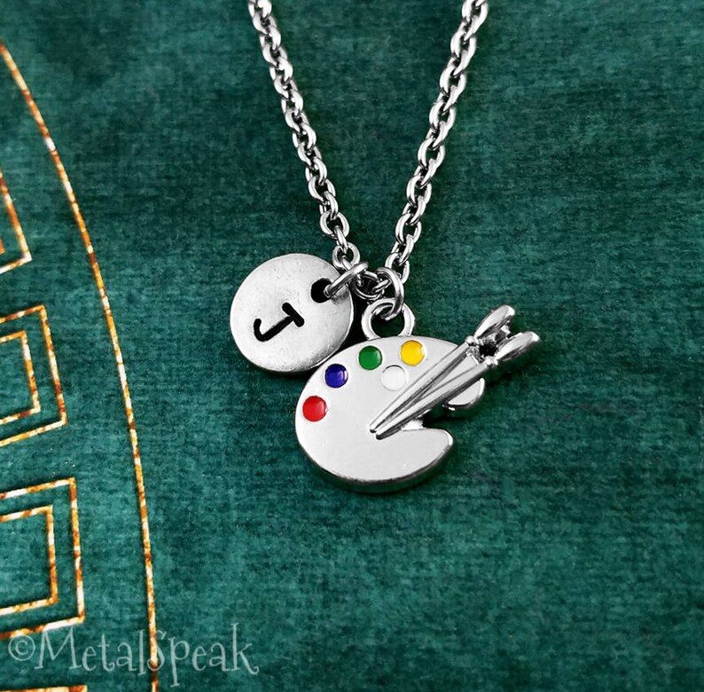 Paint Palette Keychain VERY SMALL Artist Palette Keyring Etsy