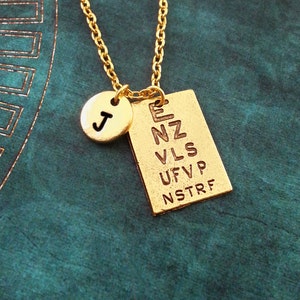 Eye Chart Keychain VERY SMALL Gold Eye Exam Keychain Personalized ...