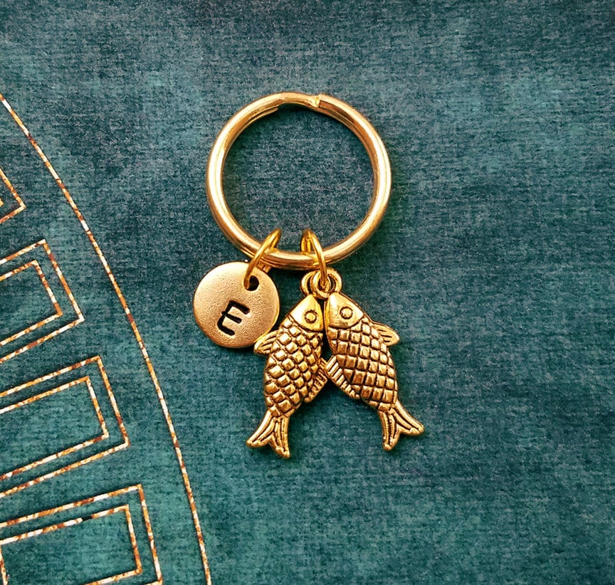 Fish Keychain VERY SMALL Fish Keyring Fishing Keychain Etsy