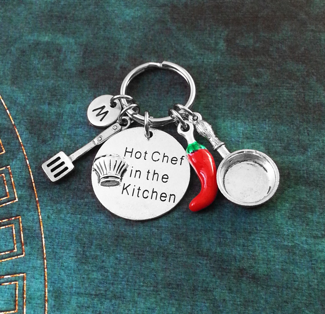 Hot Chef in the Kitchen Keychain Red Chili Pepper Keychain Etsy