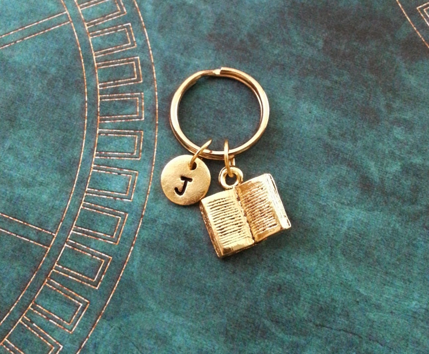 Book Keychain SMALL Book Keyring Personalized Keychain Book Etsy