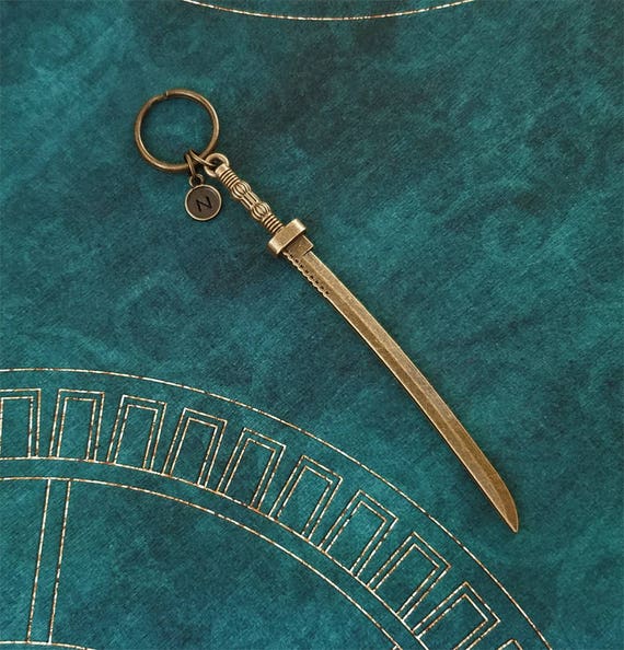 Katana Keychain LARGE Katana Keyring Personalized Keychain Etsy
