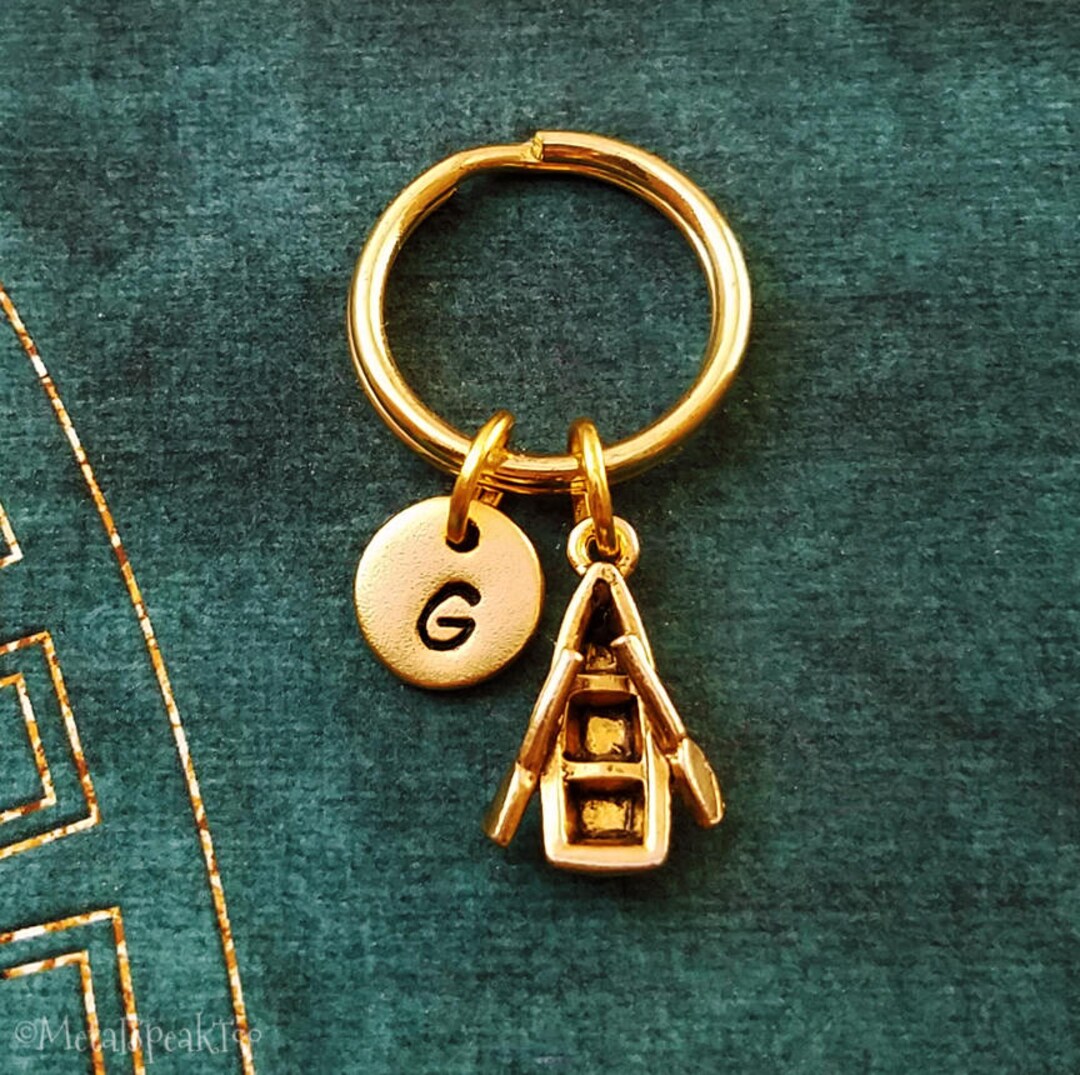 Rowboat Keychain VERY SMALL Row Boat Keychain Rowing Team Gift Rowing ...