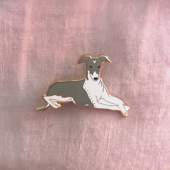 Seconds Sale Italian Greyhound Puppy Dog 1 5 Inch Enamel Iggy Etsy