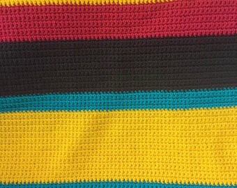 Colorblock baby blanket