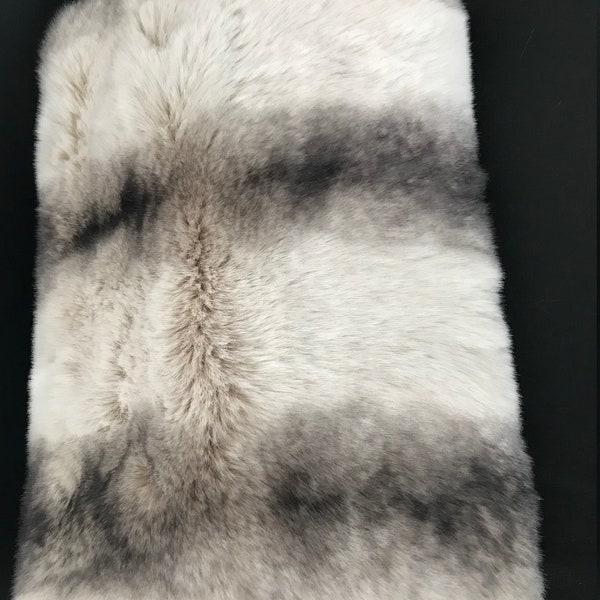 FREE Shipping - Ultra Soft Silver Chinchilla FAUX FUR fabric, 4 Yard Piece