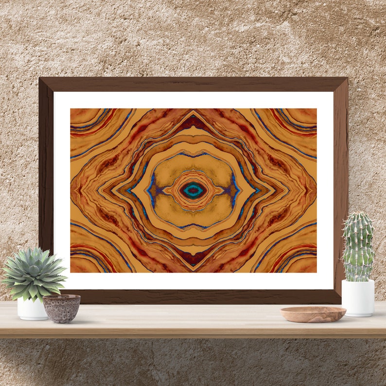 Southwestern Decor Southwest Wall Art Print Abstract Painting South Western