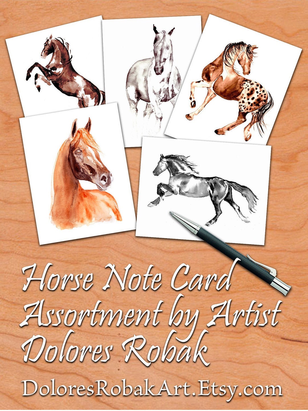 Horse Thoroughbred Note Card Horse Thoroughbred Note Card