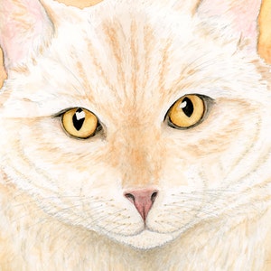 Orange Cat Art, Orange Cat Print, Orange Decor, Orange Cat Painting, Cat Watercolor Print, Orange Tabby Cat Art Print, Ginger Cat Painting
