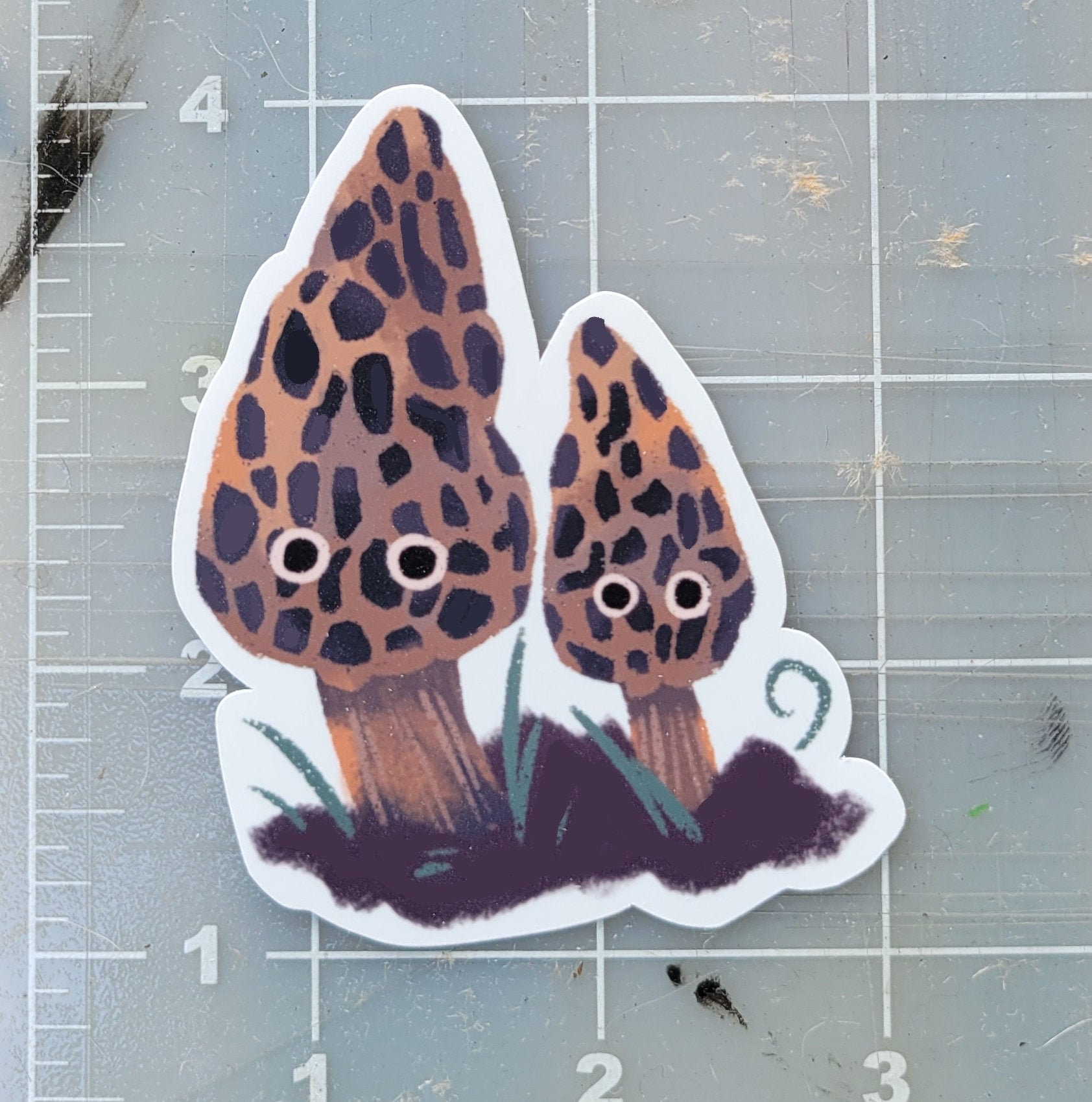 Morel Mushroom mushroom art morels sticker morel sticker Etsy