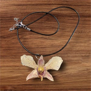 Real orchid necklace