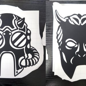 Ghoul Mask Vinyl Decal